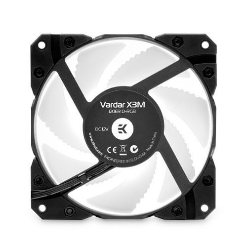 EKWB EK-Vardar X3M 120ER 500-2200 RPM RGB Fan Black price in